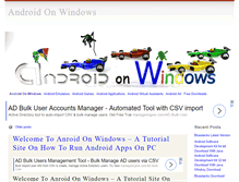 Tablet Screenshot of androidonwindows.net